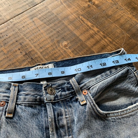 Agolde high rise distressed jeans 27 - Picture 6 of 8